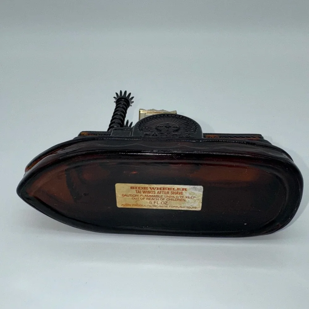 Vintage Avon Natchez‎ Side Wheeler After Shave Decanter, Collectible Boat Empty